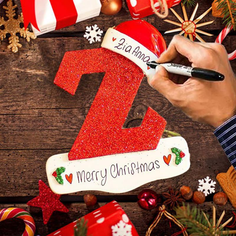 Colgante Decorativo de Letras Navideñas en Inglés