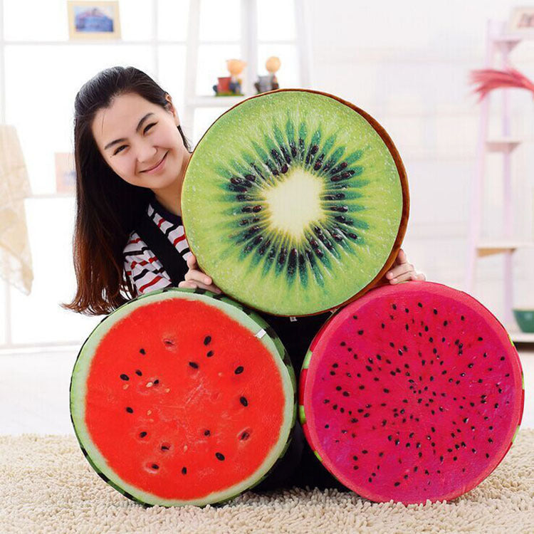 Cojín de Peluche de Fruta 3D y Bonito