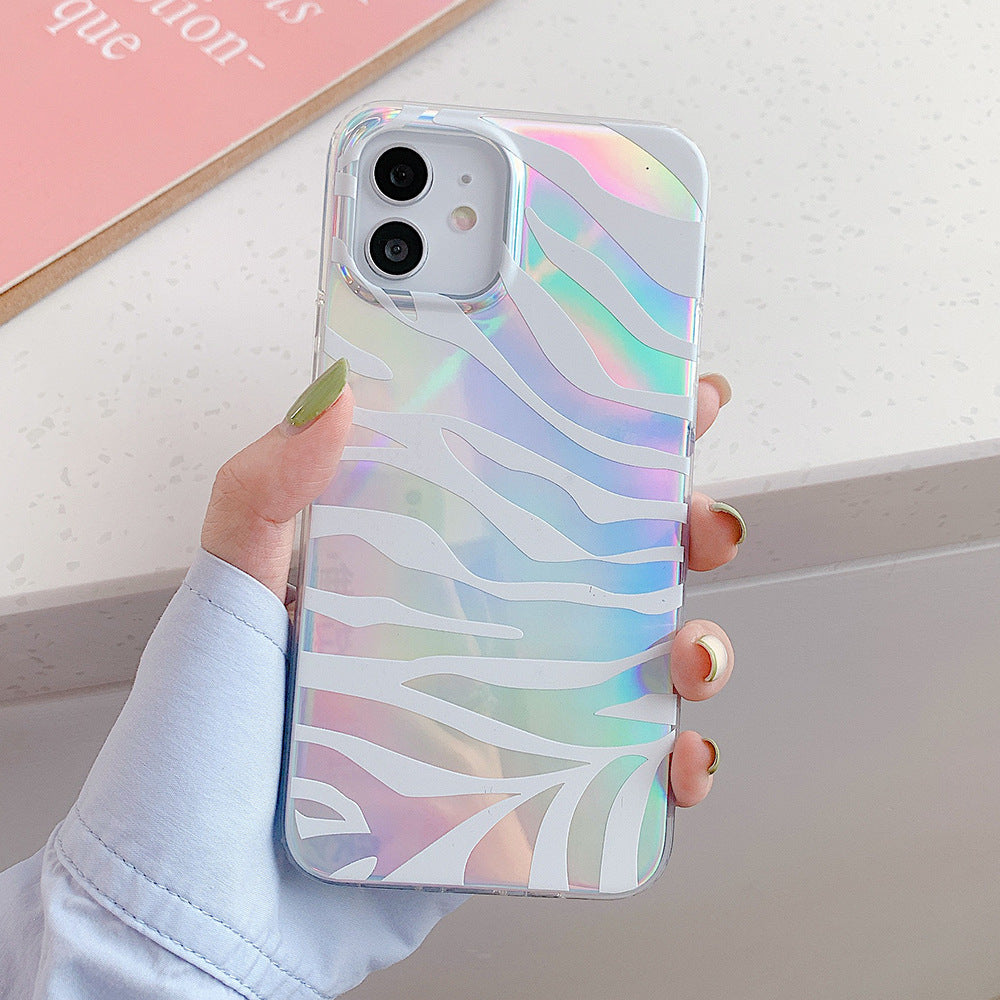 Funda de Silicona con Estampado Láser de Cebra y Leopardo de Doble Cara