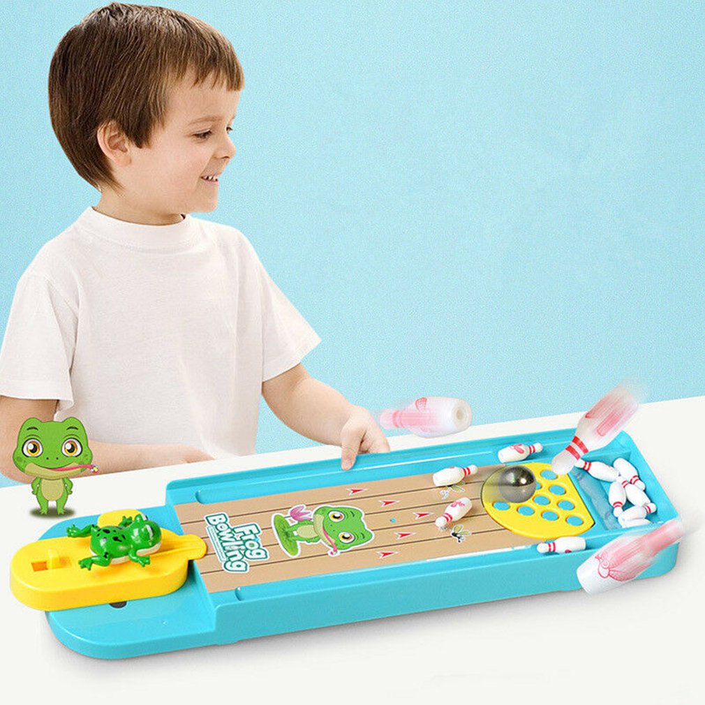 Mini Juego de Bolos para Escritorio - Juego de Mesa de Rompecabezas