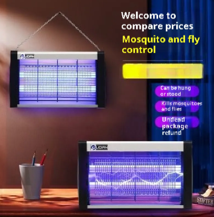 Lámpara Eléctrica Interior Mata Moscas y Mosquitos
