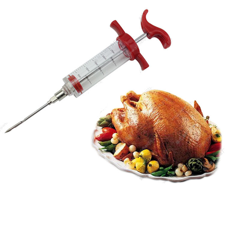 Inyector de Marinado para BBQ y Riego de Pavo