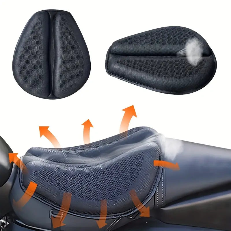 Cojín de Asiento de Motocicleta con Estructura de Panal de Gel