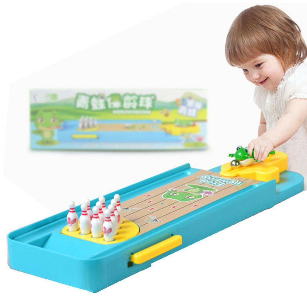 Mini Juego de Bolos para Escritorio - Juego de Mesa de Rompecabezas