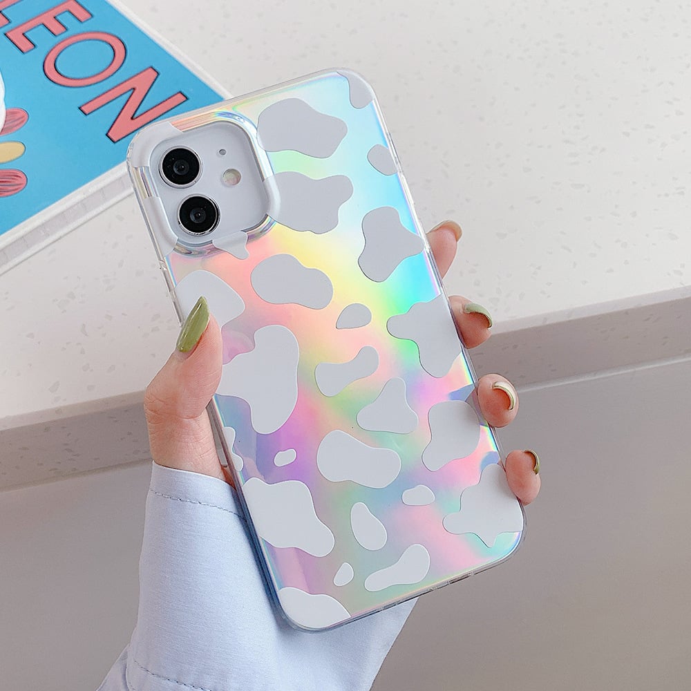 Funda de Silicona con Estampado Láser de Cebra y Leopardo de Doble Cara