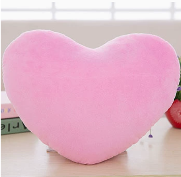 Cojín Almohada de Corazón de Peluche