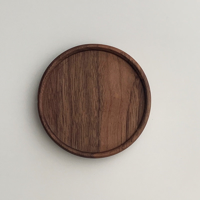 Posavasos de Madera de Nogal Japonés Sin Pintar y Aislado