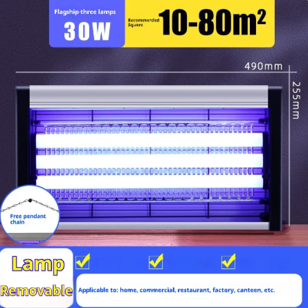 Lámpara Eléctrica Interior Mata Moscas y Mosquitos