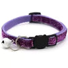 Collar colorido y ajustable para gatos con cascabel