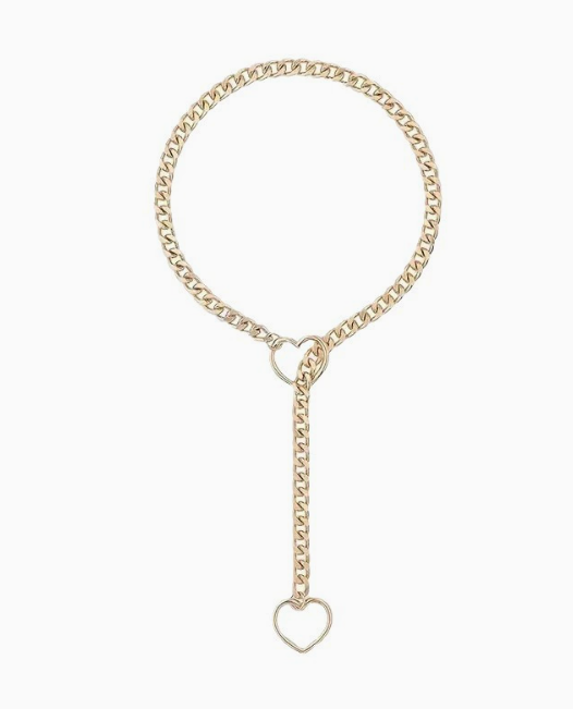 Collar con Cadena Deslizante de Corazón