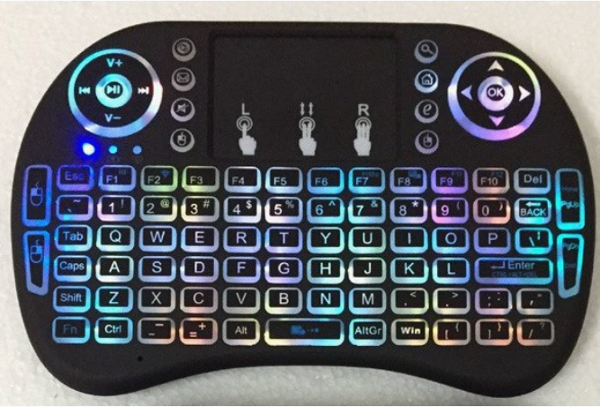 Caja de Smart TV con Teclado Inalámbrico Mini