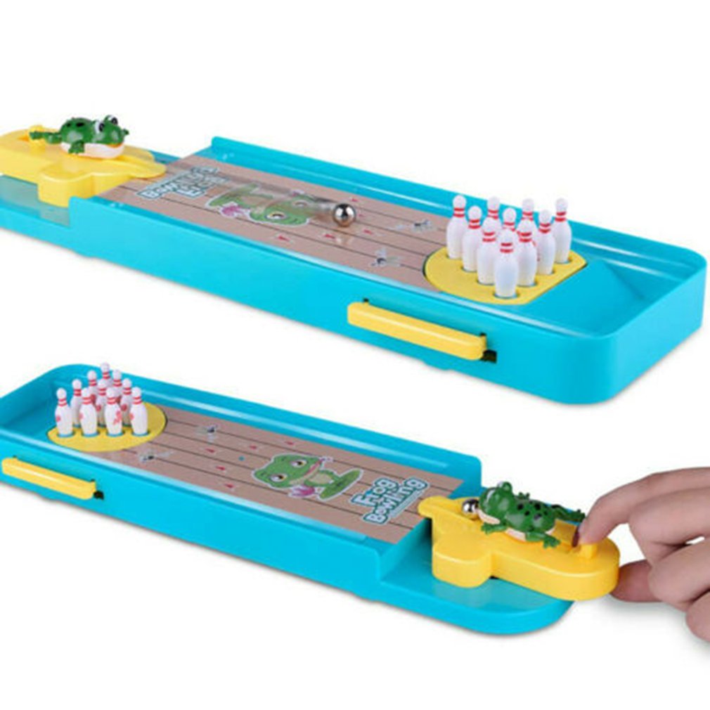 Mini Juego de Bolos para Escritorio - Juego de Mesa de Rompecabezas