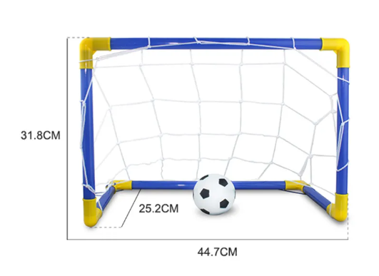 Portería Grande para Fútbol y Hockey Infantil al Aire Libre