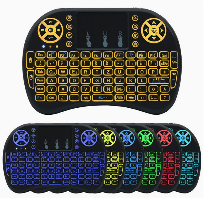 Caja de Smart TV con Teclado Inalámbrico Mini