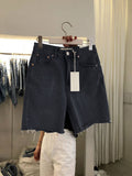 Shorts Vaqueros Casuales Sueltos de Cinco Puntos para Mujer