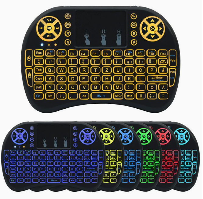 Caja de Smart TV con Teclado Inalámbrico Mini