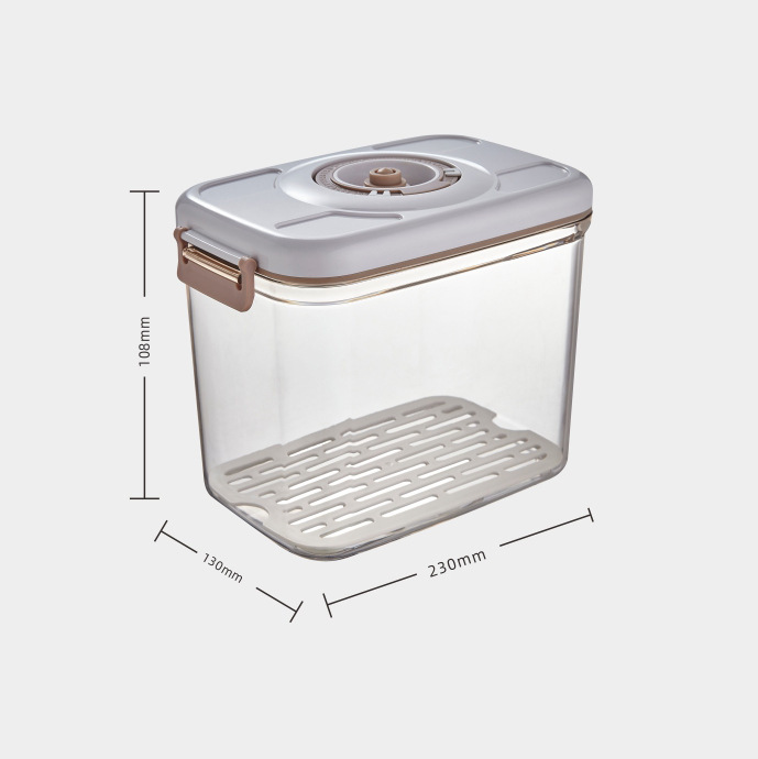 Caja de Almacenamiento al Vacío para Alimentos, contenedor transparente