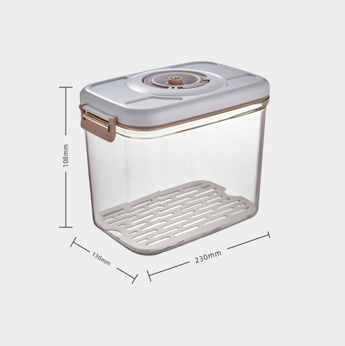 Caja de Almacenamiento al Vacío para Alimentos, contenedor transparente