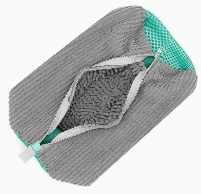 Protector de zapatos de lavandería con red acolchada para bolsa de lavado