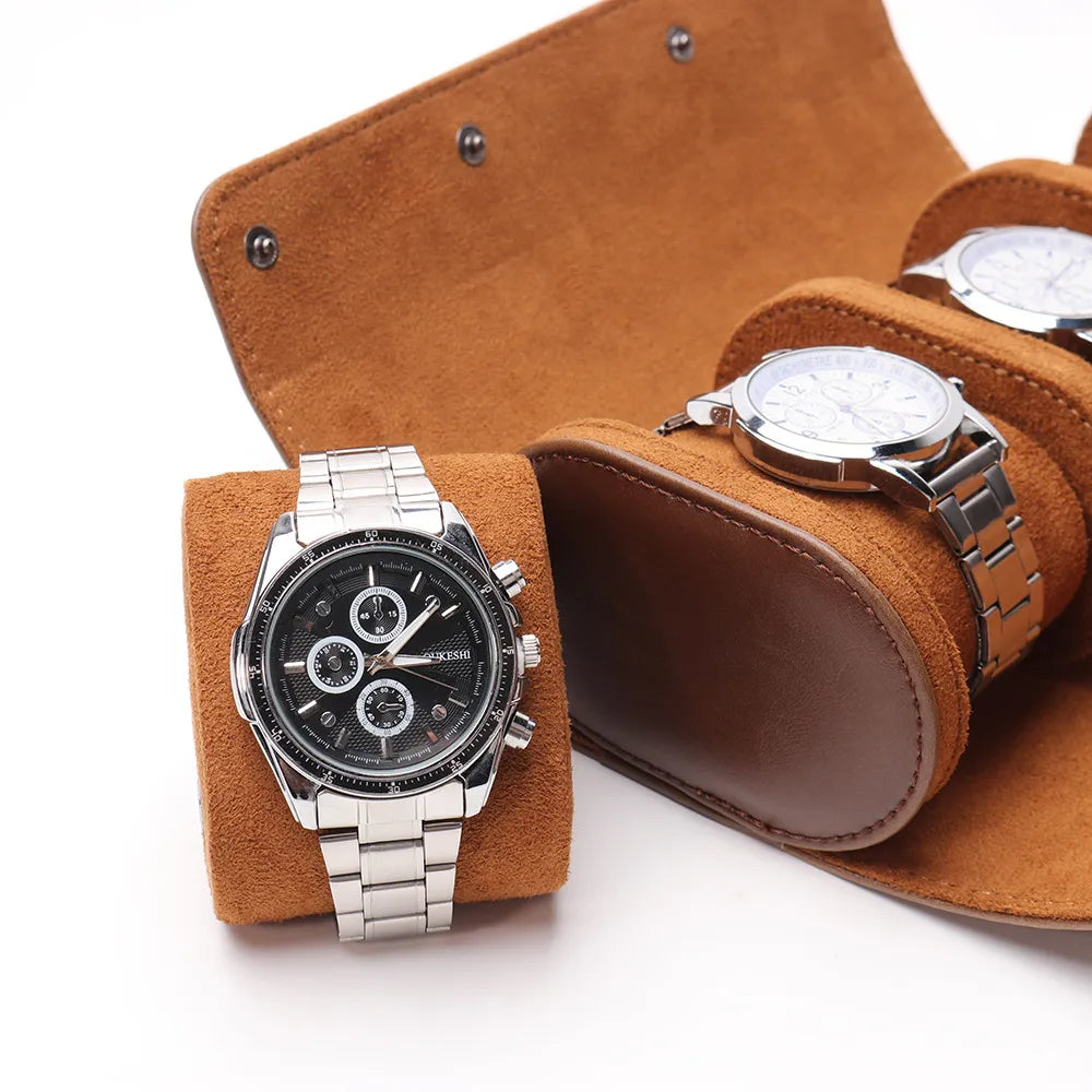 Estuche para reloj de viaje de 3 tragamonedas