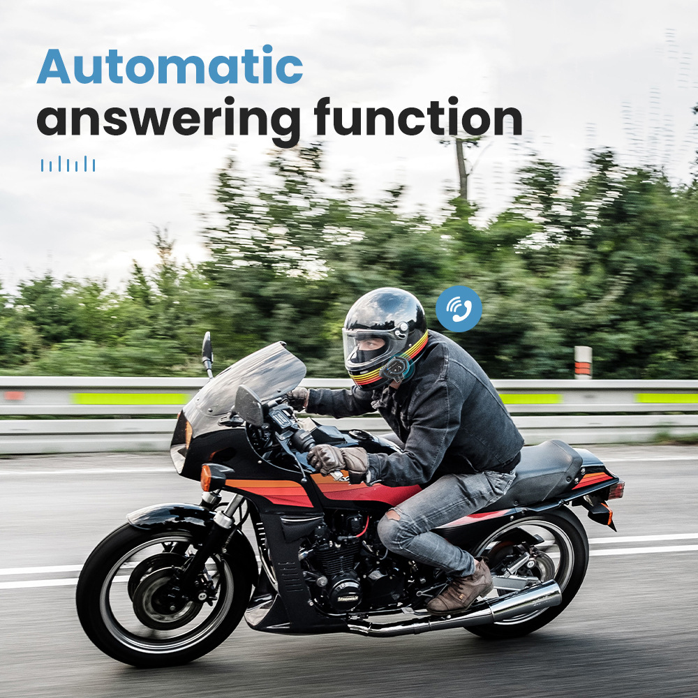 Auriculares Inalámbricos Bluetooth para Casco de Motocicleta