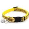 Collar colorido y ajustable para gatos con cascabel