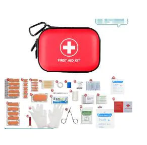 Kit de Primeros Auxilios Portátil de Emergencia de 91 piezas para Viaje