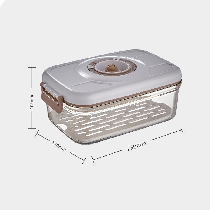 Caja de Almacenamiento al Vacío para Alimentos, contenedor transparente