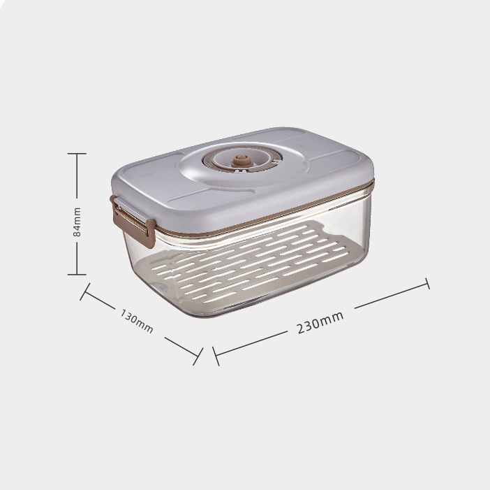 Caja de Almacenamiento al Vacío para Alimentos, contenedor transparente