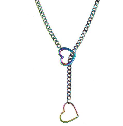 Collar con Cadena Deslizante de Corazón