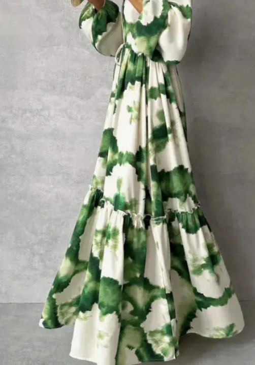 Vestido Largo de Manga Larga para Mujer Elegante