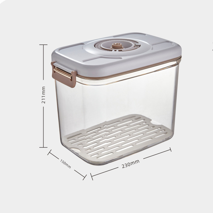 Caja de Almacenamiento al Vacío para Alimentos, contenedor transparente
