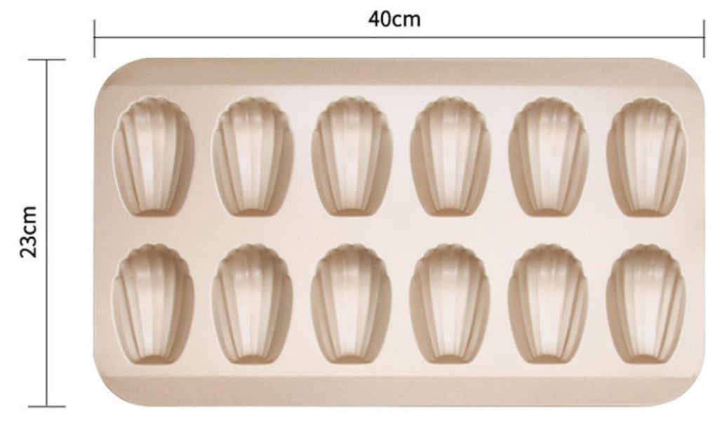 Set de Moldes para Pastelería Gruesos Antiadherentes con Molde de Madeleine