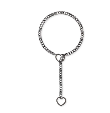 Collar con Cadena Deslizante de Corazón