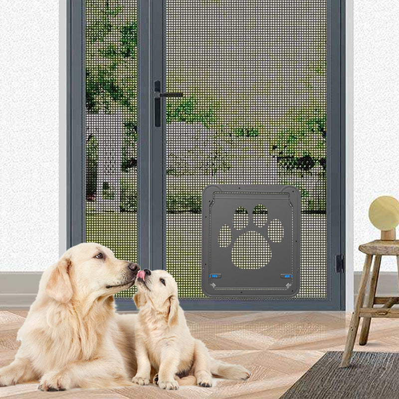 Puerta para Mascotas Creativa con Diseño Resistente a Rasguños