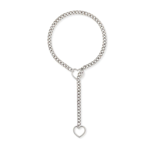 Collar con Cadena Deslizante de Corazón